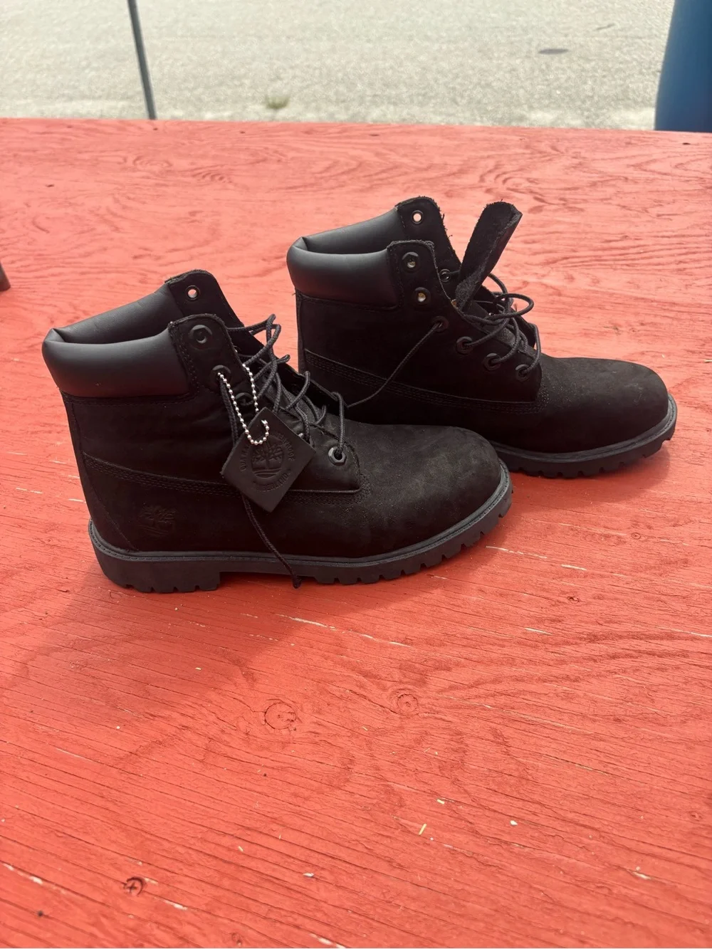 Timberland Men's Black Lace-Up Work Boots  size6.5